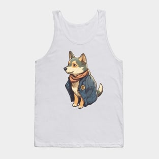 A cute dog wearing street fashion Tank Top